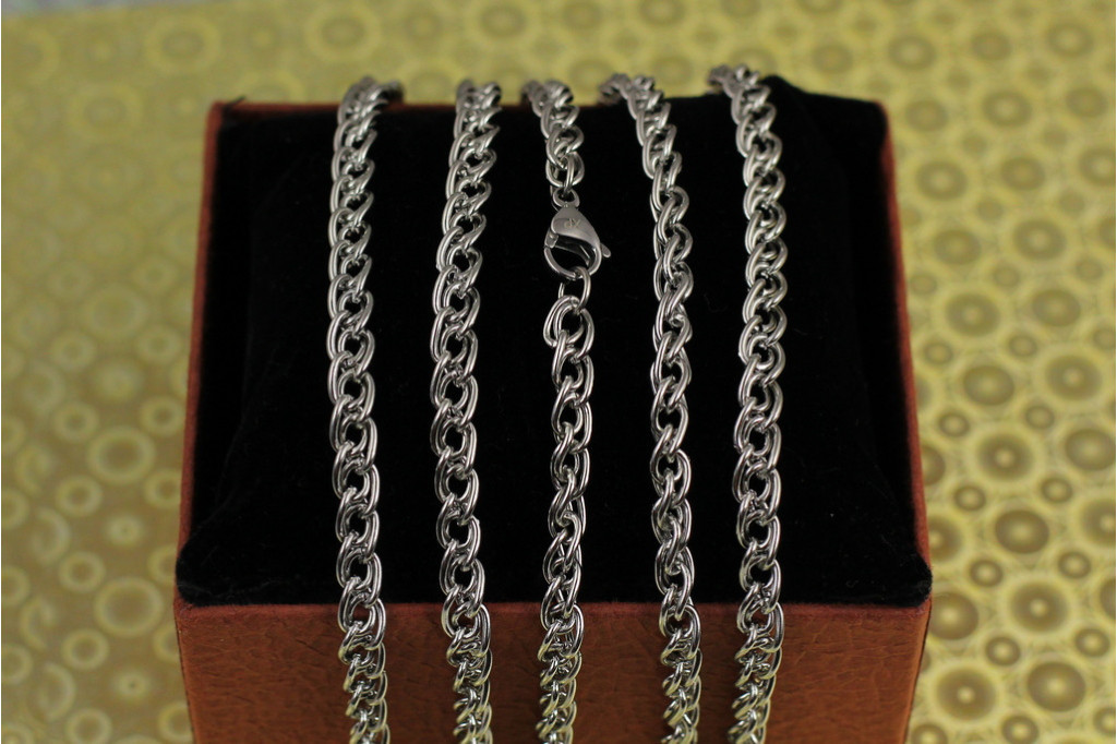 Ланцюг Xuping Jewelry вісімка 60 см 5 мм сріблястий