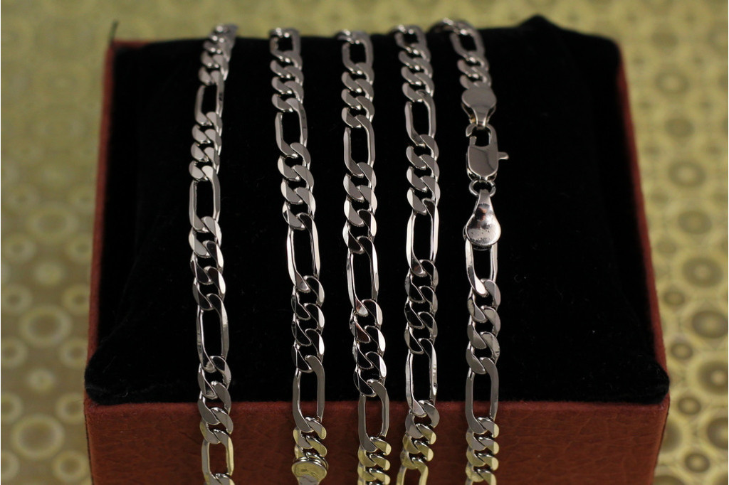 Ланцюг Xuping Jewelry фігаро 60 см 5 мм сріблястий