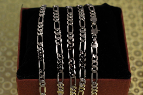 Ланцюг Xuping Jewelry фігаро 60 см 5 мм сріблястий