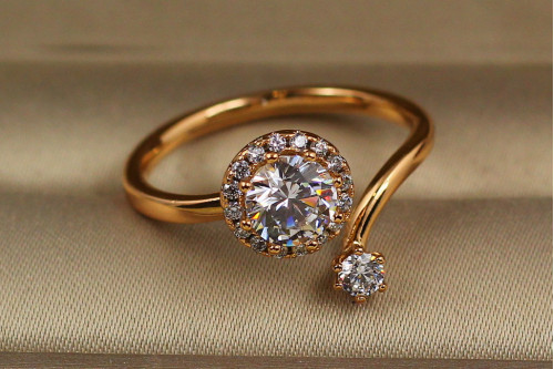 Кільце Xuping Jewelry Сузір"я розсувне 18 і більше золотисте