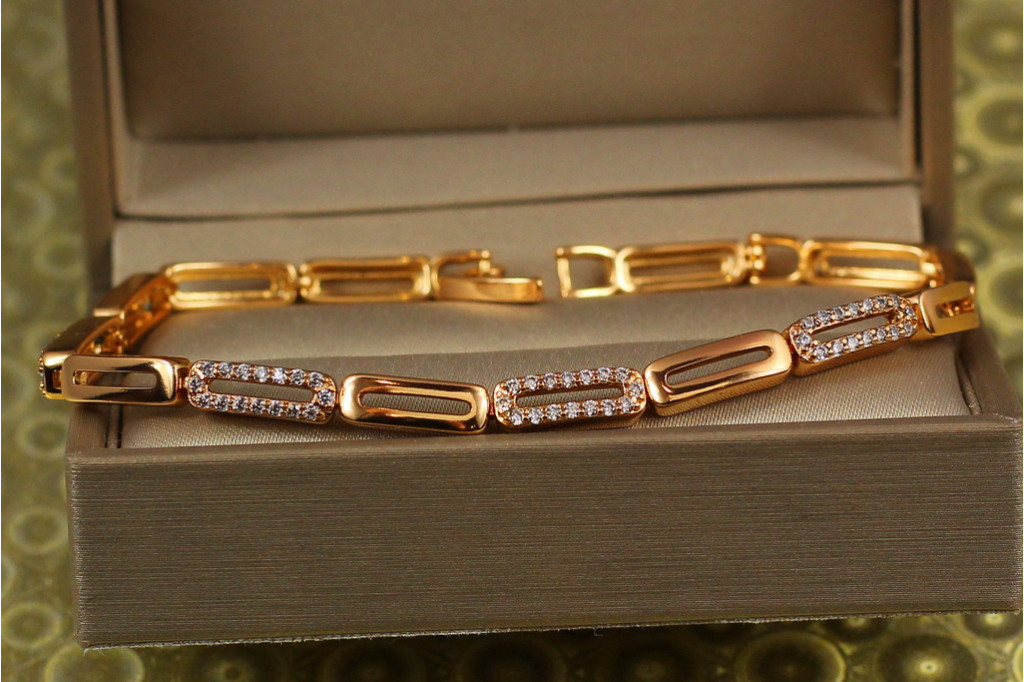Браслет Xuping Jewelry Испания 17 см 4 мм золотистый