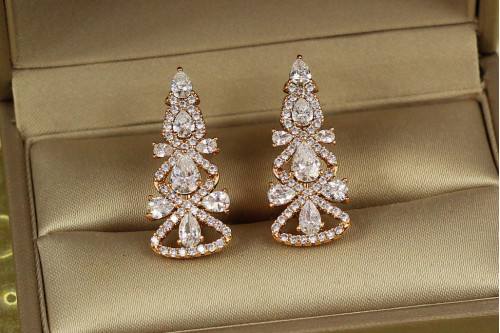 Сережки Xuping Jewelry Ялиночка 2,7 см золотисті