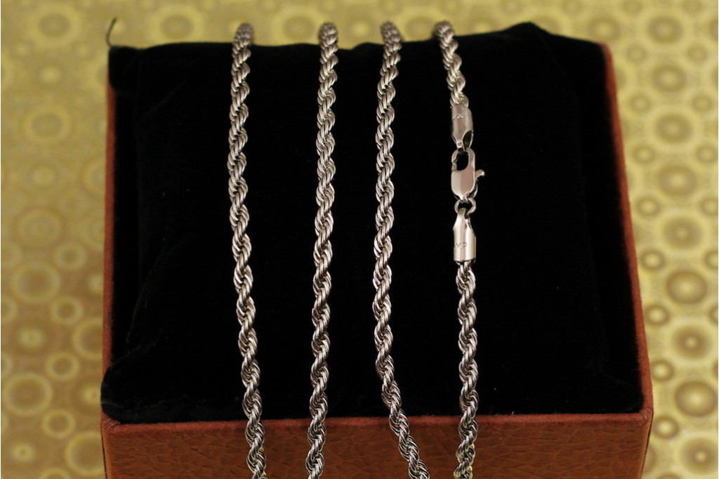 Ланцюг Xuping Jewelry канатик 45 см 3 мм сріблястий