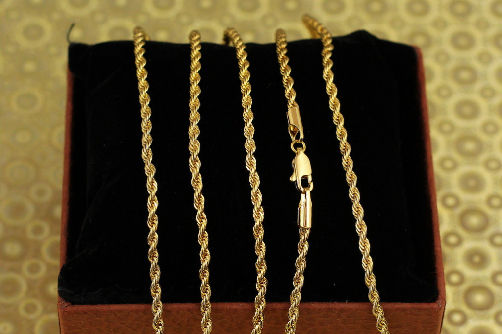 Ланцюг Xuping Jewelry канатик 60 см 2,5 мм лимонний