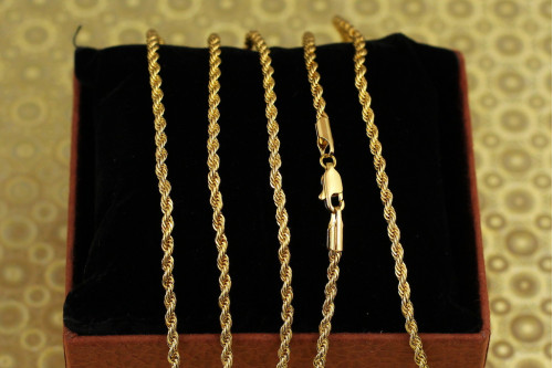 Ланцюг Xuping Jewelry канатик 60 см 2,5 мм лимонний