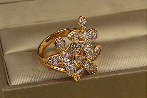 Кільце Xuping Jewelry Букет р 17 золотисте