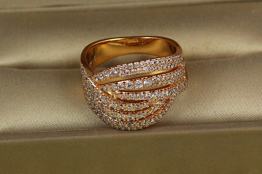 Кільце Xuping Jewelry Катушка р 16 золотисте