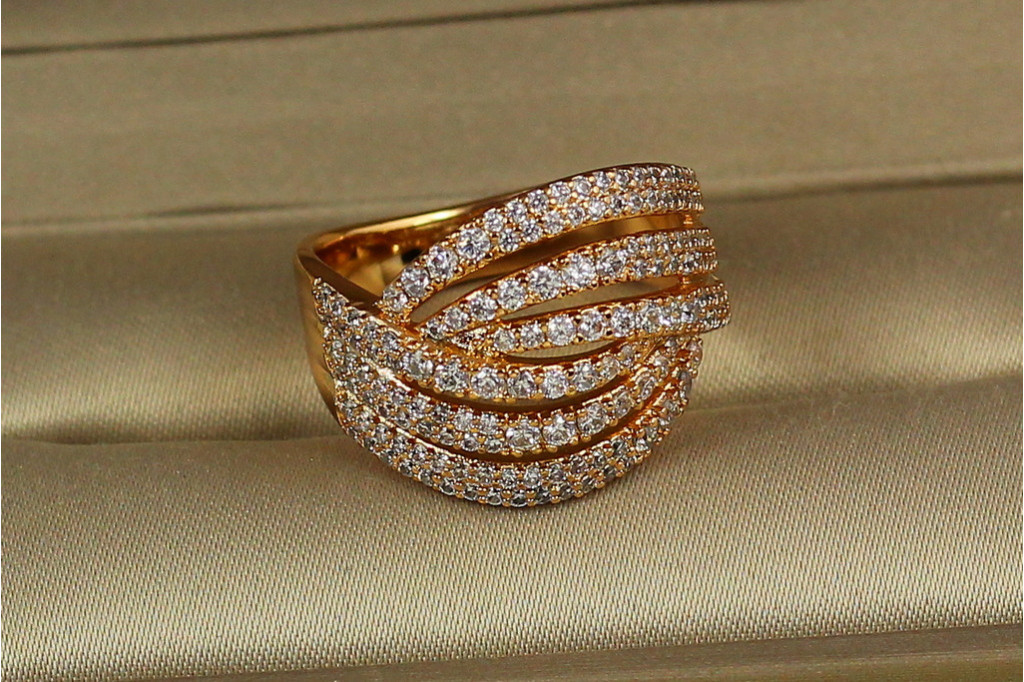 Кільце Xuping Jewelry Катушка р 17 золотисте