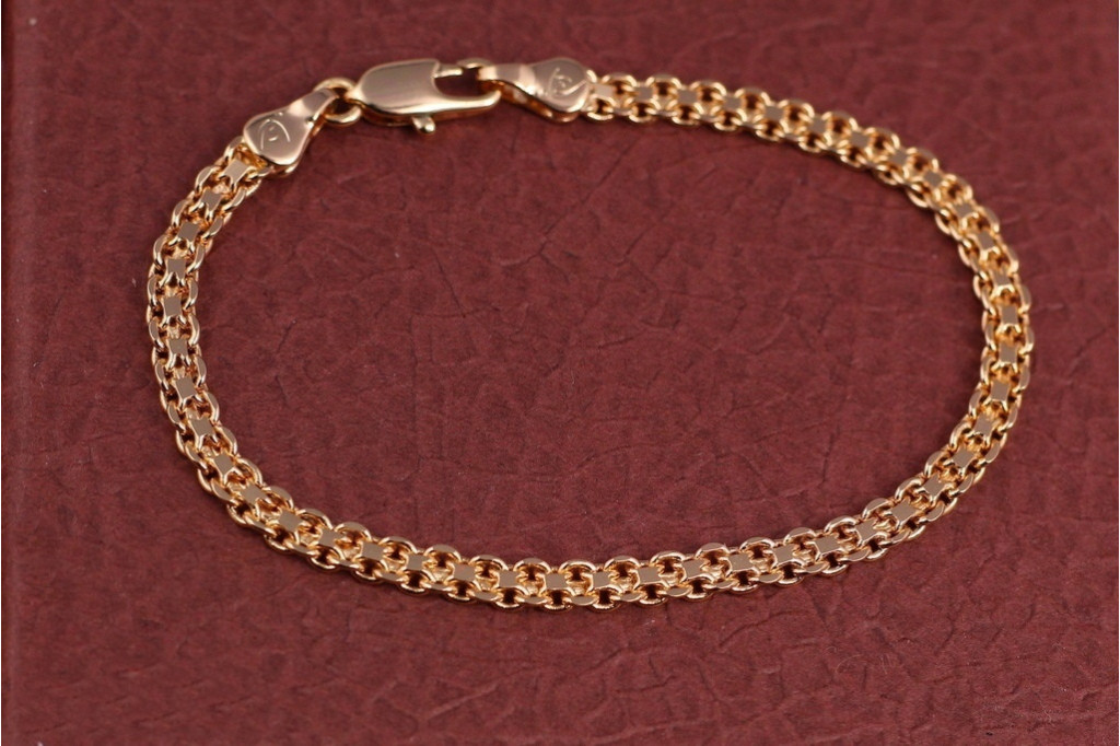 Браслет Xuping Jewelry бісмарк 18,5 см 4 мм золотистий