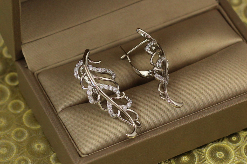 Сережки Xuping Jewelry Фенікс 3,3 см сріблясті