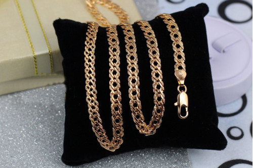 Ланцюг Xuping Jewelry ромб з огранюванням 60 см 5 мм золотистий