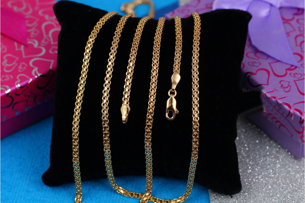 Ланцюг Xuping Jewelry бісмарк 45 см 3 мм золотистий