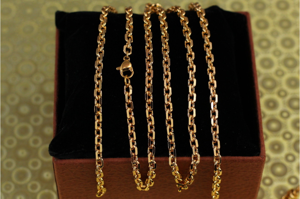Ланцюг Xuping Jewelry якірний 60 см 4 мм золотистий