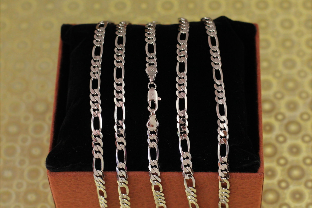 Ланцюг Xuping Jewelry фігаро 60 см 4 мм сріблястий