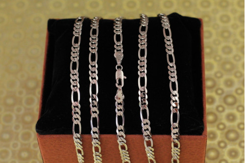 Ланцюг Xuping Jewelry фігаро 60 см 4 мм сріблястий