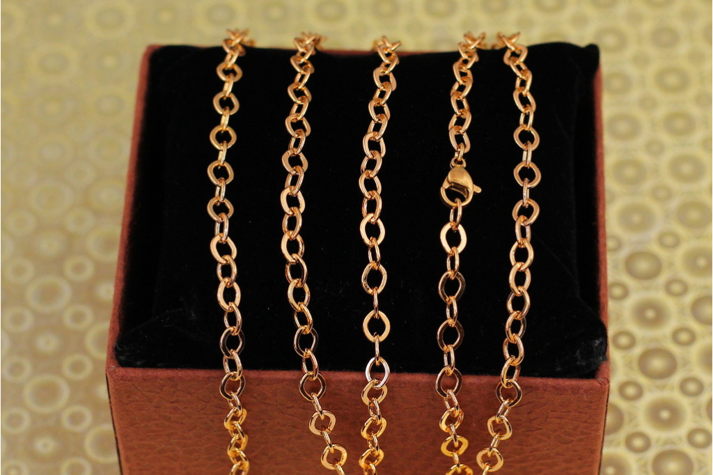Цепь Xuping Jewelry якорная шопард 55 см 4 мм золотистая