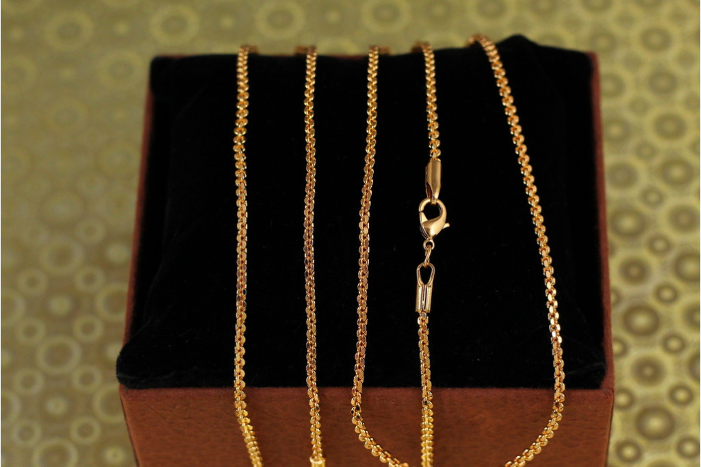 Цепь Xuping Jewelry якорь бриль 40 см 2 мм золотистая