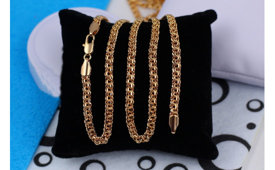 Ланцюг Xuping Jewelry круглий бісмарк 50 см 4 мм золотистий