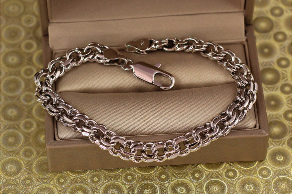 Браслет Xuping Jewelry круглий бісмарк 20 см 7 мм золотистий