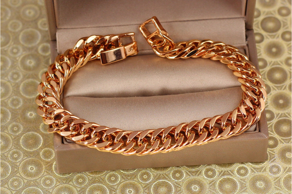 Браслет Xuping Jewelry кобра 20 см 9 мм золотистий