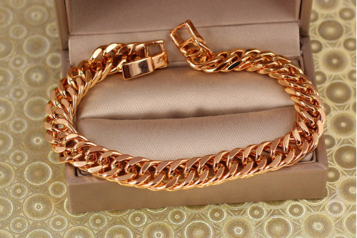 Браслет Xuping Jewelry кобра 20 см 9 мм золотистий