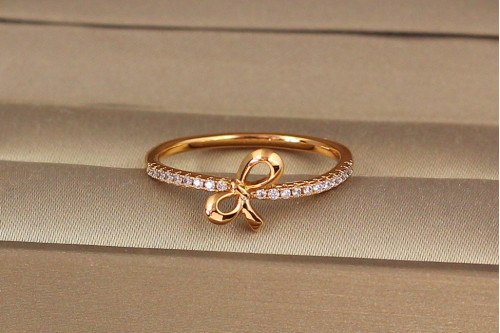 Кольцо Xuping Jewelry ленточка 8 мм р 17 золотистое