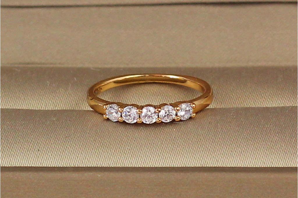 Кільце Xuping Jewelry доріжка р 15 золотисте