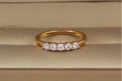 Кільце Xuping Jewelry доріжка р 15 золотисте