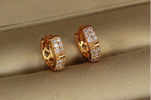 Сережки Xuping Jewelry народження Венери 1.1 см золотисті