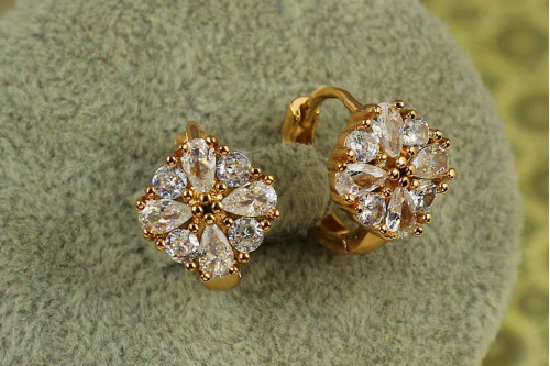 Сережки Xuping Jewelry Подія 1,5 см золотисті