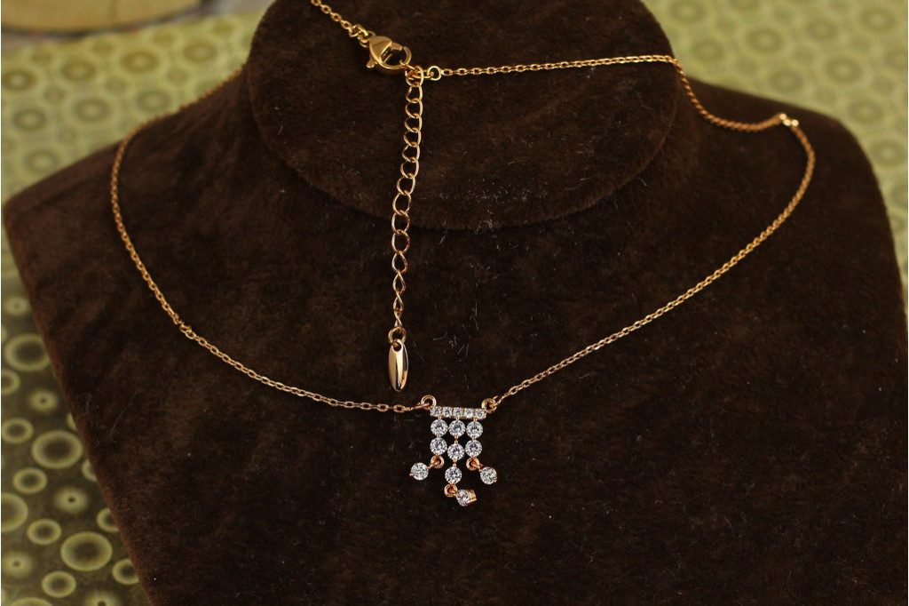 Набор  Xuping Jewelry колье Веда 40 см с добором 5 см золотистый