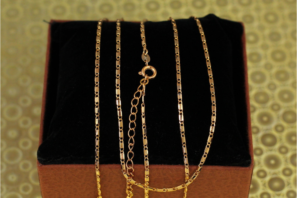 Цепь Xuping Jewelry слиток 40 см 2 мм золотистая