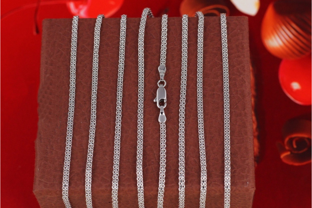 Ланцюг Xuping Jewelry бісмарк 50 см 2 мм сріблястий
