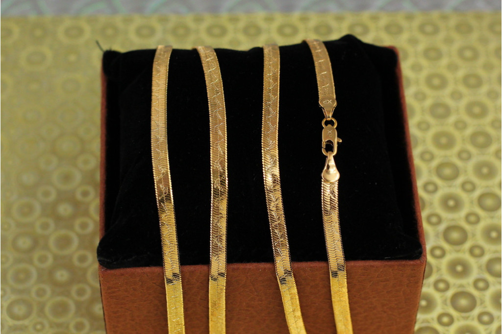 Ланцюг Xuping Jewelry снейк 50 см 4,5 мм золототистий