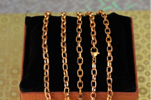 Ланцюг Xuping Jewelry якірний  бриль 50 см 4 мм золотистий