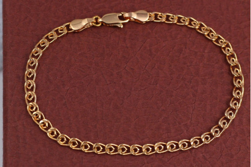 Браслет Xuping Jewelry лав 17 см 3,5 мм золотистий