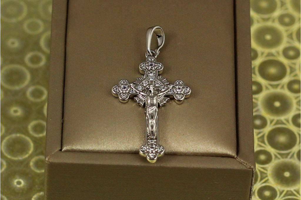 Крестик Xuping Jewelry  Свет Христианства 3,2 см серебристый