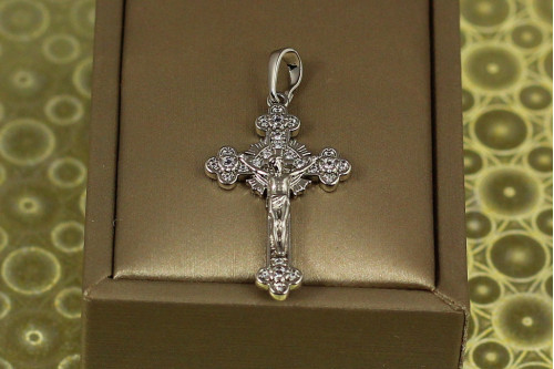 Крестик Xuping Jewelry  Свет Христианства 3,2 см серебристый