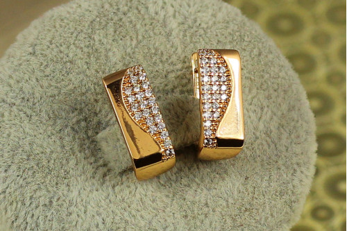 Сережки Xuping Jewelry Спектакль 1,7 см золотисті