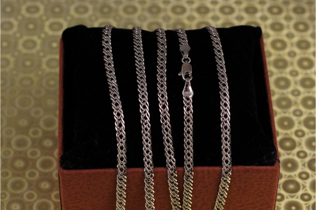 Ланцюг Xuping Jewelry ромб 50 см 4 мм сріблястий