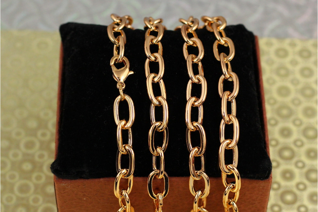 Ланцюг Xuping Jewelry якірний 60 см 9 мм золотистий