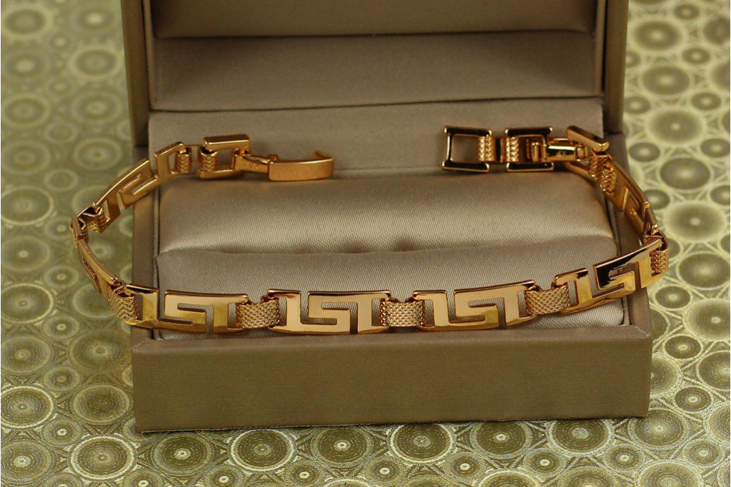 Браслет Xuping Jewelry Лора 19 см 6 мм золотистый