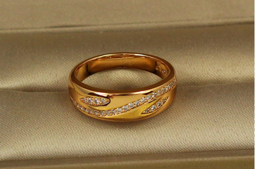 Кільце Xuping Jewelry Тавель р 17 золотисте