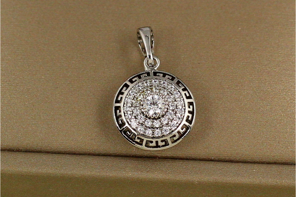 Кулон Xuping Jewelry Версаче 1,2 см сріблястий