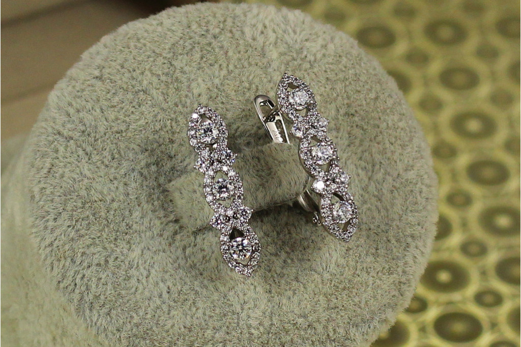 Сережки Xuping Jewelry Вінчання 2,3 см сріблясті