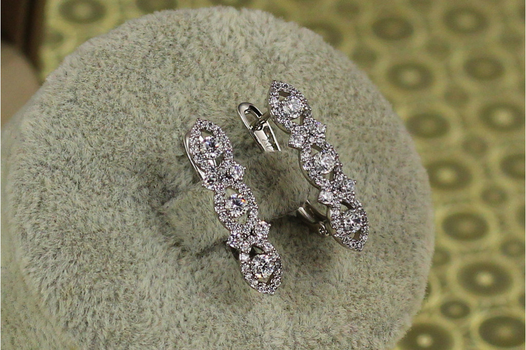 Сережки Xuping Jewelry Вінчання 2,3 см сріблясті