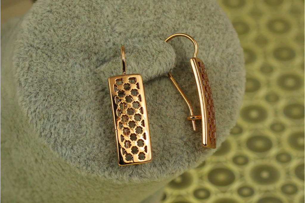 Серьги Xuping Jewelry Исповедь 2.7 см золотистые