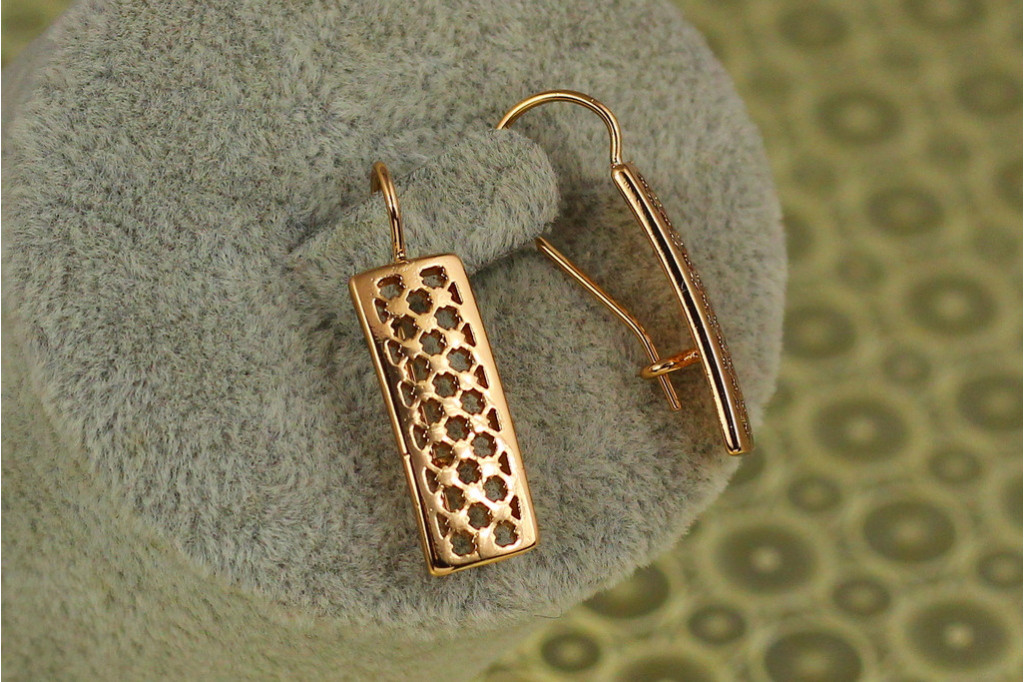 Серьги Xuping Jewelry Исповедь 2.7 см золотистые