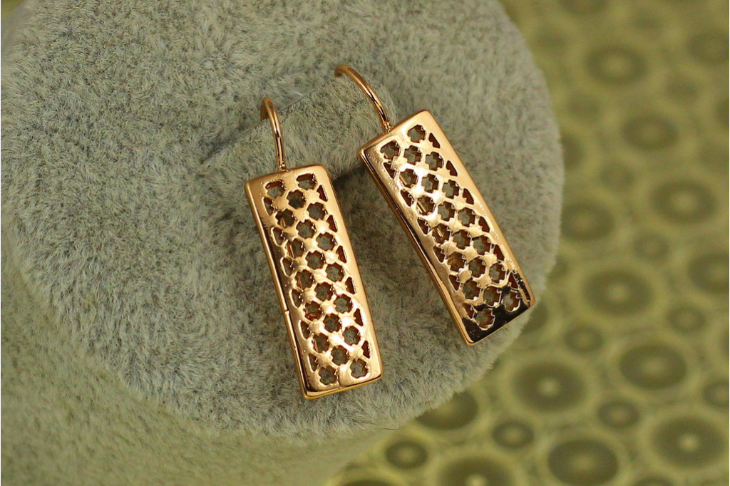 Серьги Xuping Jewelry Исповедь 2.7 см золотистые