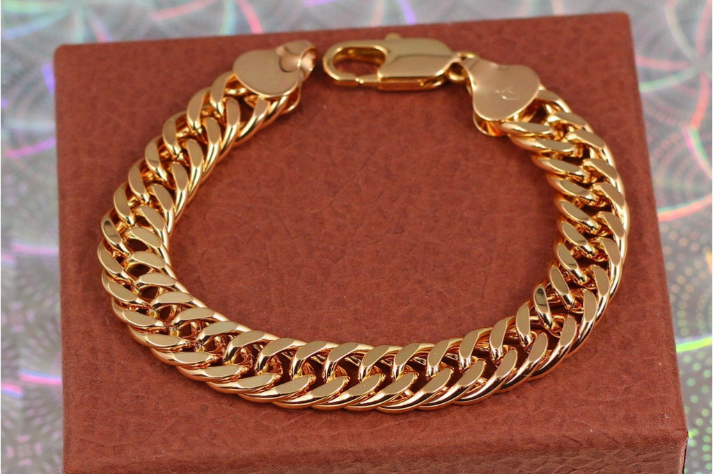 Браслет Xuping Jewelry кобра 19,5 см 10 мм золотистий